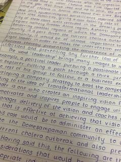 Handwritting Assignment work