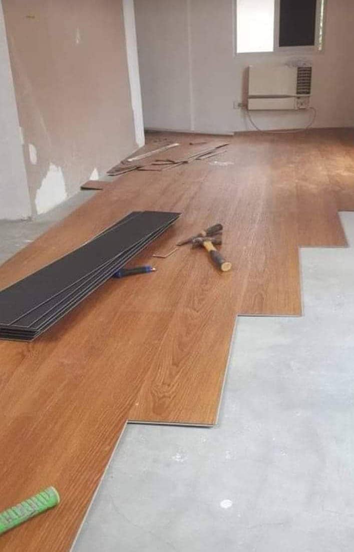 vinyl flooring wooden floor pvc laminated spc floor 12