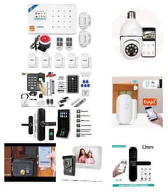 fingerprint electric magnetic glass door lock access control system