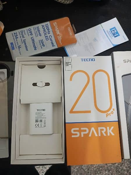 Tecno spark 20 pro+ 3D carved edge 16/256 GB new 11 month warranty 12