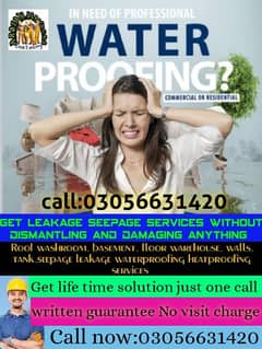 waterproofing leakage seepage washroom roof tank service 0