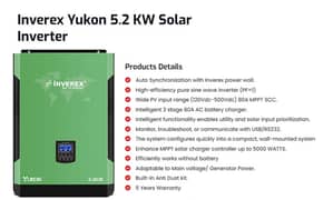 Inverex Yukon 5.2 KW Solar Inverter 0