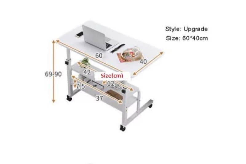 Laptop table study table Easy to use for bed side 3