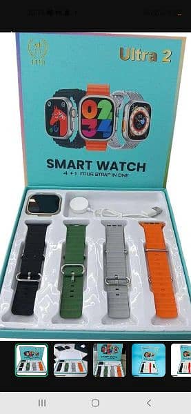 ultra smartwatch with 4 belts 0