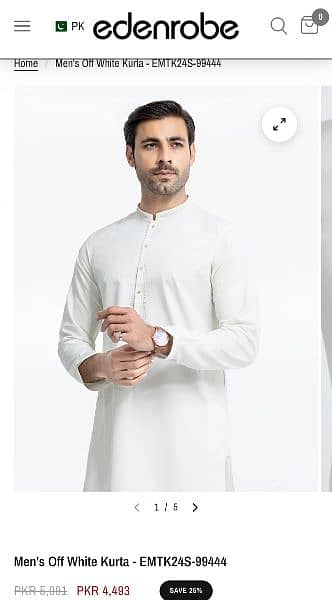 New Edenrobe Kurta Packed Small size 1