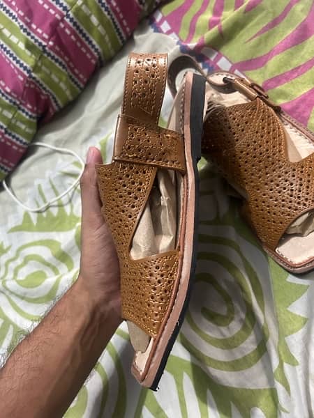 Beautiful Handmade kohati sandal size 9 (New Leather Made) 1