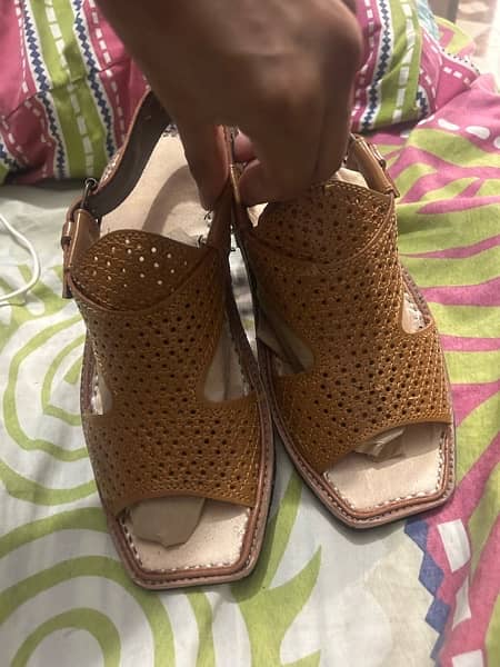 Beautiful Handmade kohati sandal size 9 (New Leather Made) 2
