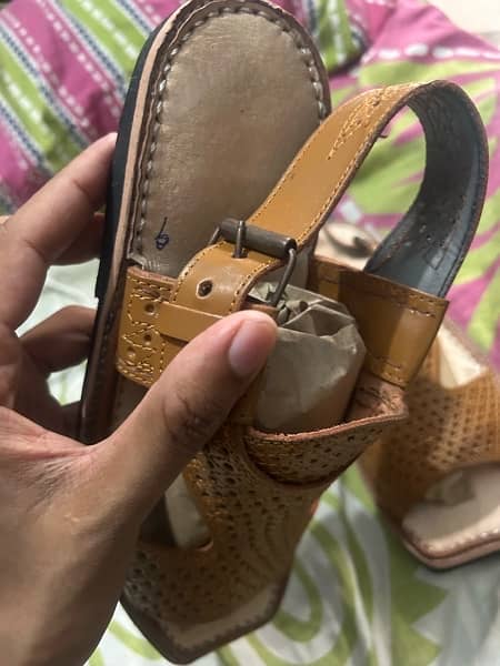 Beautiful Handmade kohati sandal size 9 (New Leather Made) 3