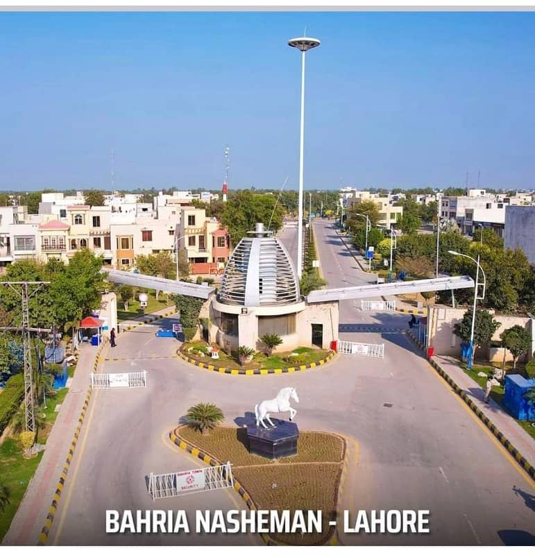 Easy Installments 5 Marla, 10 Marla Residential and 5.33 Marla Commercial Plots Available in Bahria Nasheman Ferozepur road Lahore 1