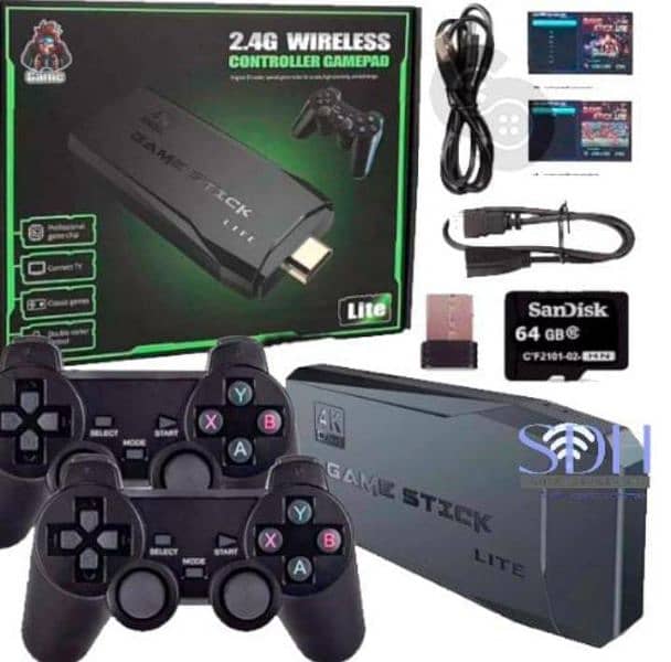 Games sticks with 10000 games 32 gb card wireless gaming controller 0