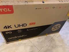 Tcl Led 55'' android Neat condition used in Home (just call me)