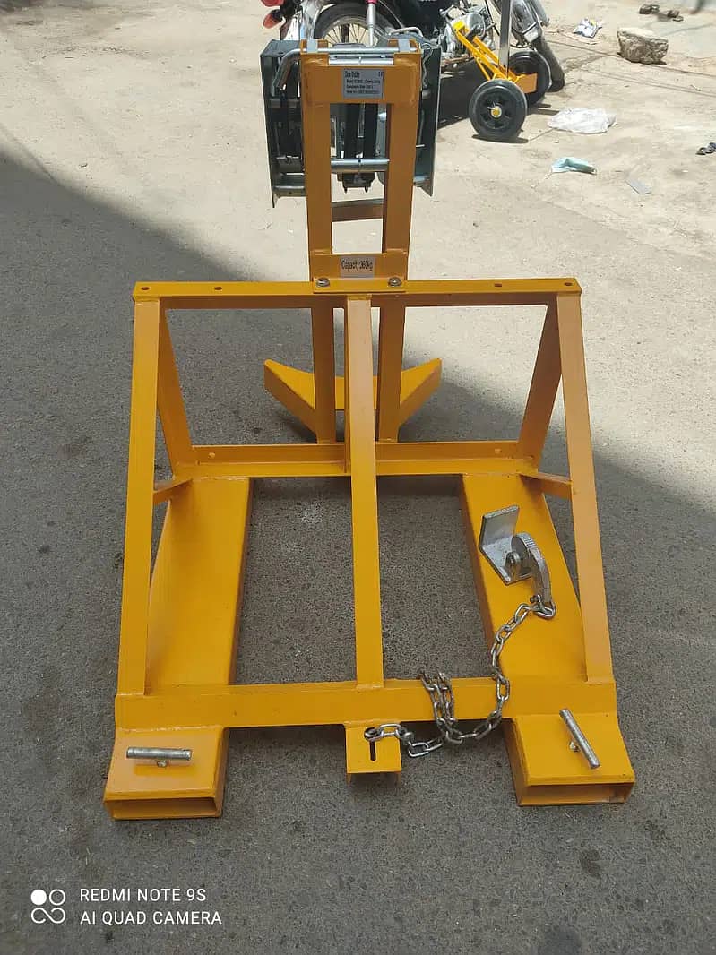 fork lifter attachment for drum lifting, drum fork lifter extention 13