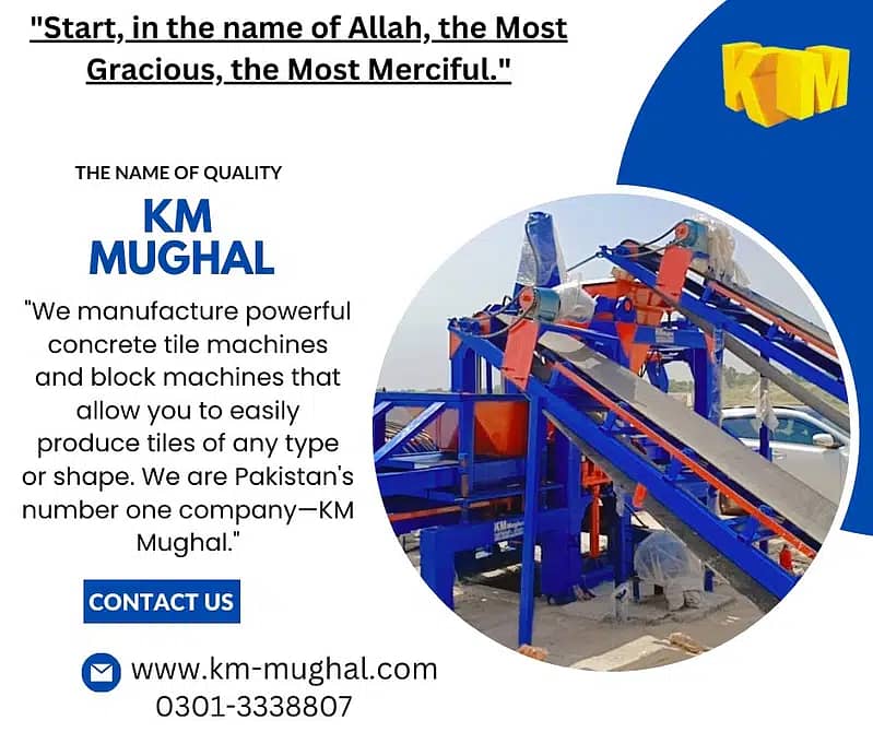 Tuff tile machine, Paver machine, Kerb block machine, Concrete tiles 3