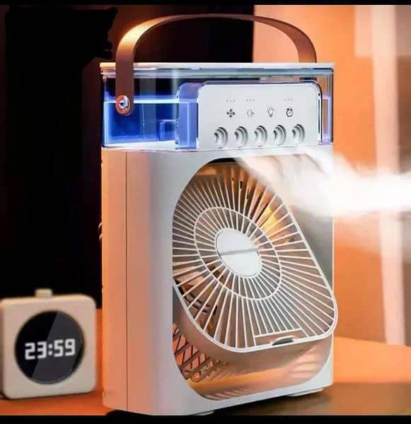 Portable Mini Air Cooler with LED Light 0