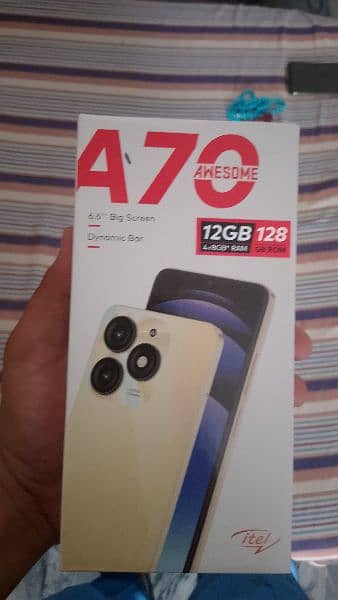 itel A70  3 month used  10 by 10 condition 4
