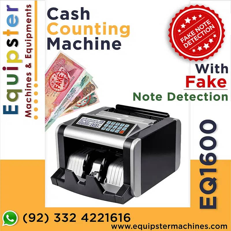 bank cash currency note counting machine with 100% fake note detectio 8