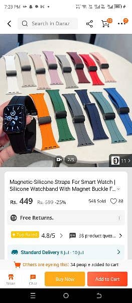 Magnetic Silicone Straps for Smart Watches 3