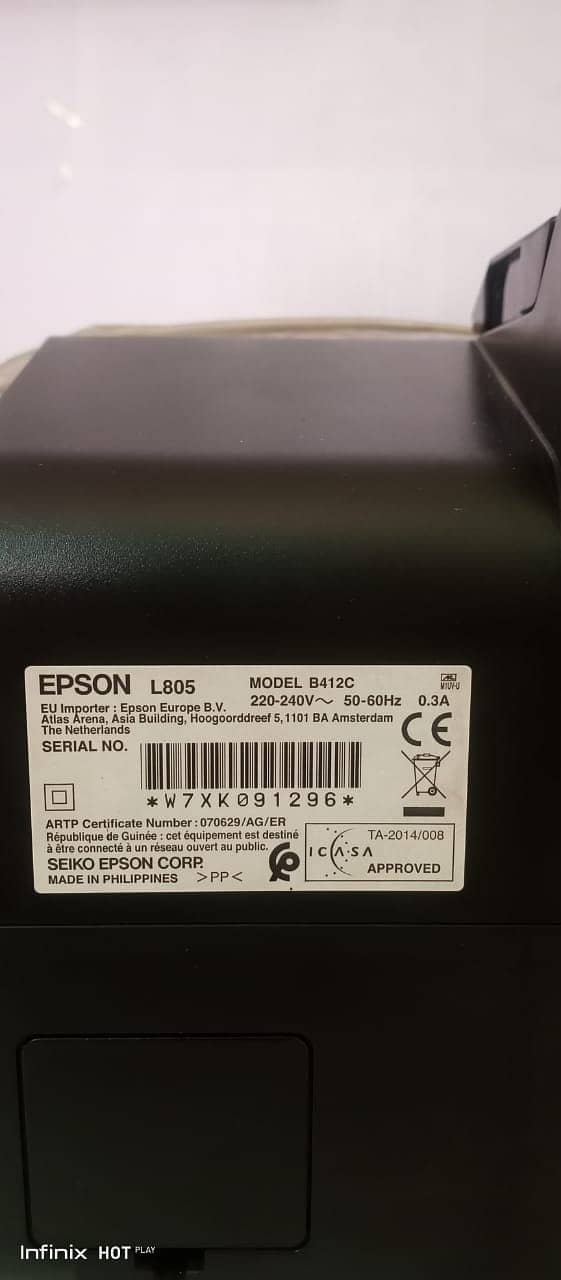 Epson L805 Sublimation Printer 7