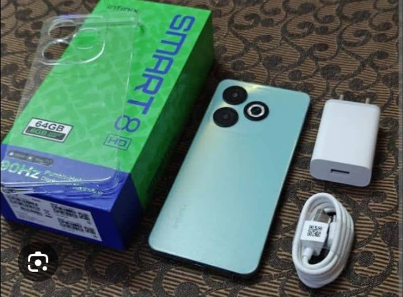 Infinix Smart 8 4gb 64 gb with complet box 2