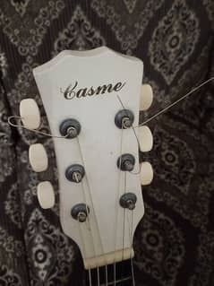 White classic guitar fresh strings 0