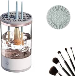 Makeup Brush Cleaner,Automatic Cosmetic Brush Cleaner Tools All Size 0