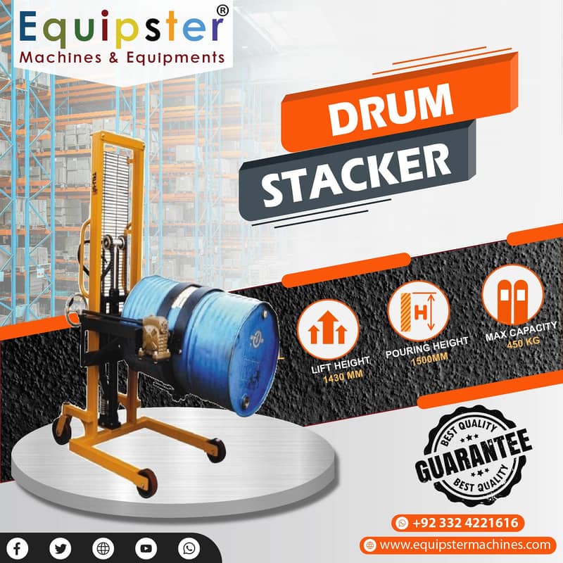 drum stacker with drum lifting and tilting option in pakistan 18