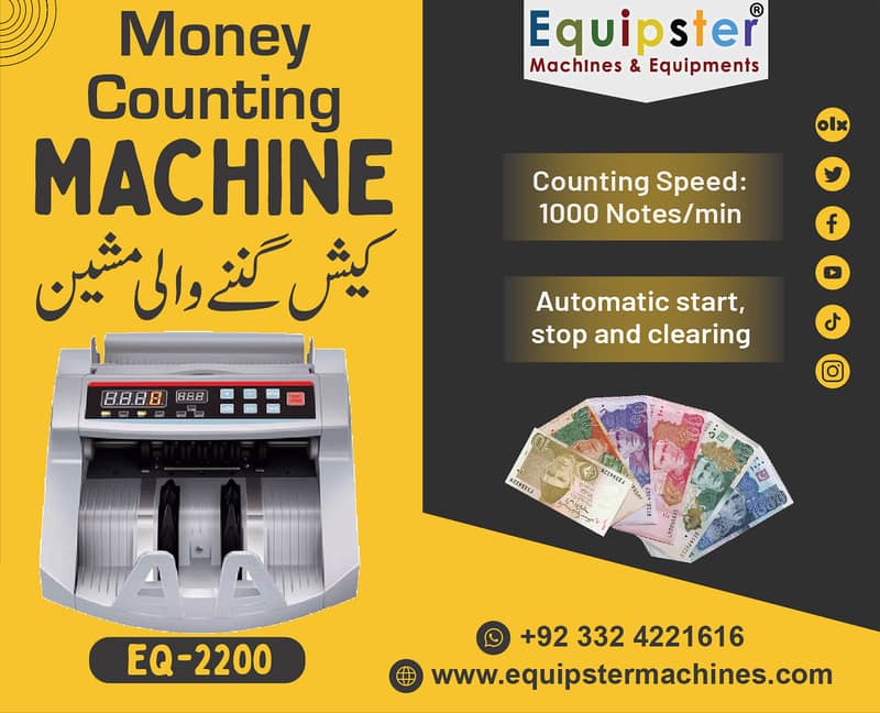 cash currency note counting machines with fake detection 10
