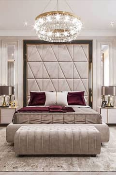 Luxurious Designer Bed Set - Customizable and Elegant