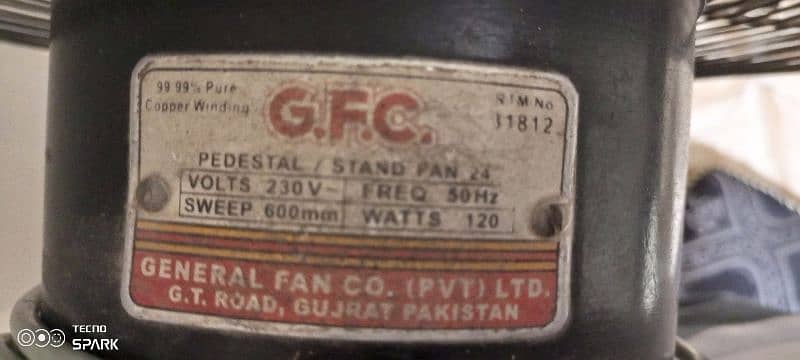 GFC fan good running condition 2