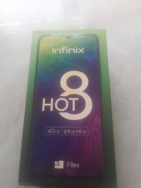 Urgent Sale Infinix Hot 8 4/64 with box. 1