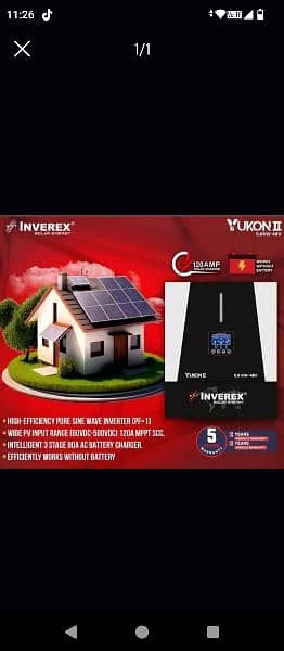 inverex inverter 5.6 kw yukon 0