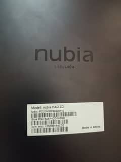 nubia pad 3d 8gb 128gb with box