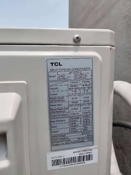 TCL T3 Pro 2 Advance Model 2024 1.5 Tons 3 weeks use only. 2