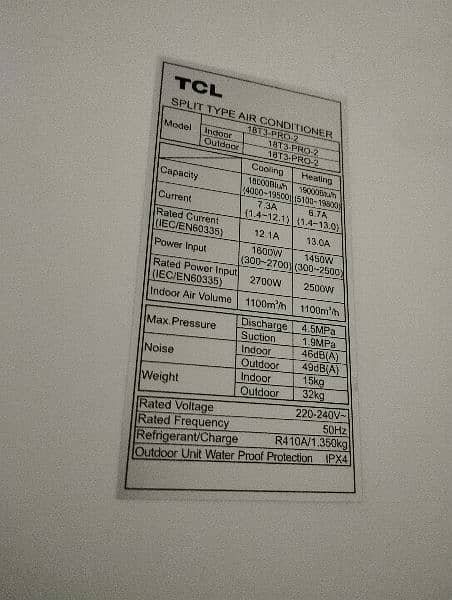 TCL T3 Pro 2 Advance Model 2024 1.5 Tons 3 weeks use only. 7