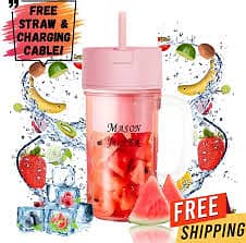 Juicer Portable Outdoor Juicing Cup Usb Charging Fruit Vegetable Blend 2