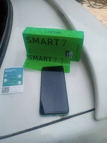 Infinix smart7 box sat hai. Call+Whatsapp o3o74937491 1