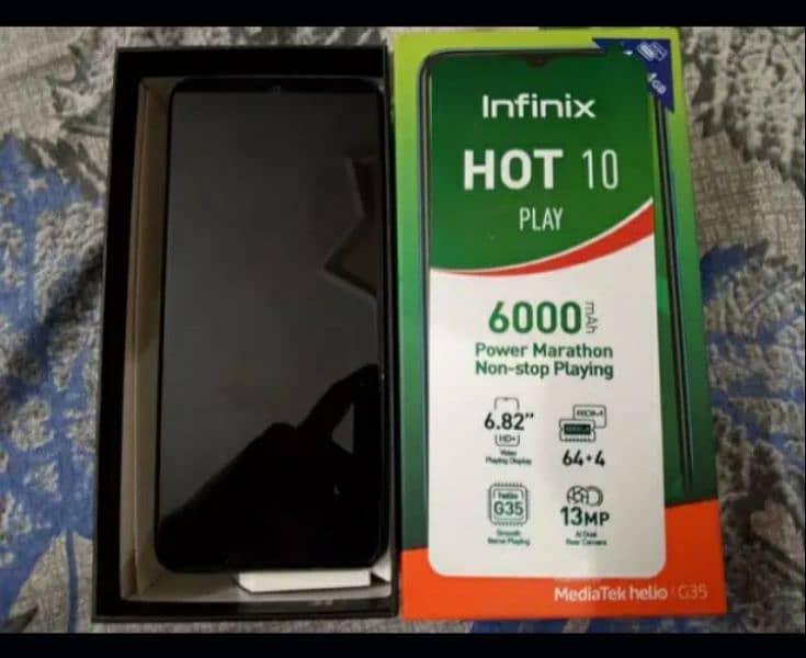 INFINIX HOT 10 PLAY (4/64) COMPLETE BOX 2