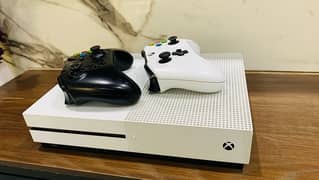 Xbox One S with 3 Games and 2 Wireless Controllers (1 free)
