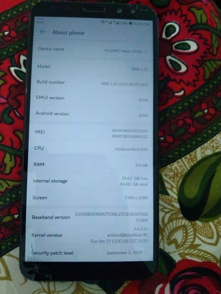 huwaei mate 10 lite (glass change krwa liya) 6