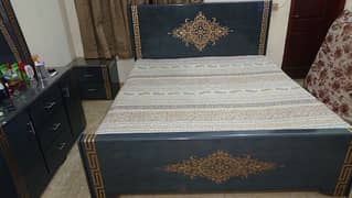 polish wooden bed in excellent condition