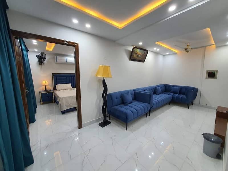 1 Bed Furnished Apartment Available for sale in Nishtar Block Bahria Town Lahore 6
