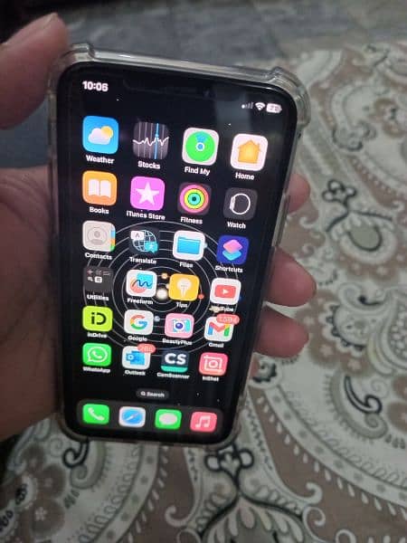 I phone x 64gb 82% bettry PTA approved 3