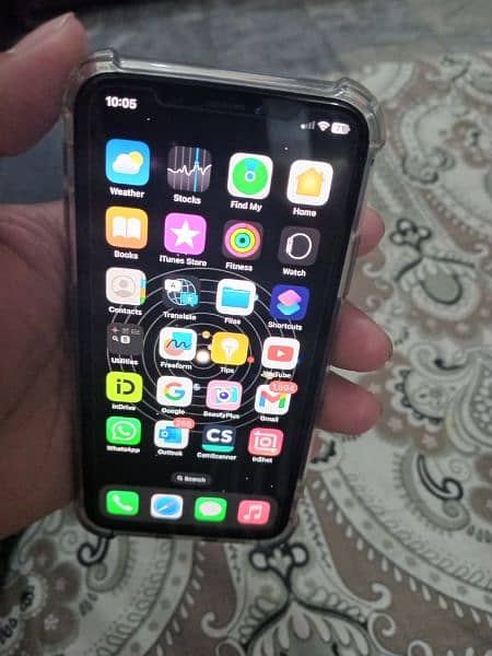 I phone x 64gb 82% bettry PTA approved 5