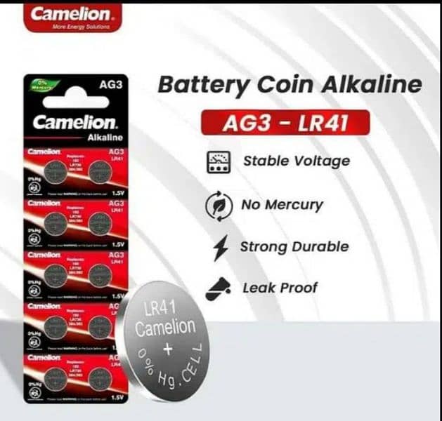 Camelion Alkaline Cell Battery Toys Batteries Button coin Batteries 12