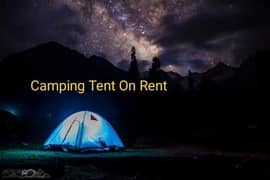 camping tent and other gear