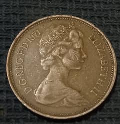 1971 two pence coin