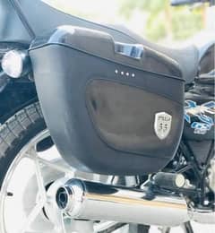 steela motorcycle  side luggage box