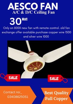 AESCO AC DC Ceiling fan