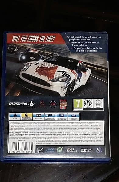 (NFS RIVALS) CD for PS4 4