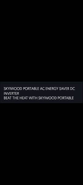 Skywood portable invertor heat & cool AC 6